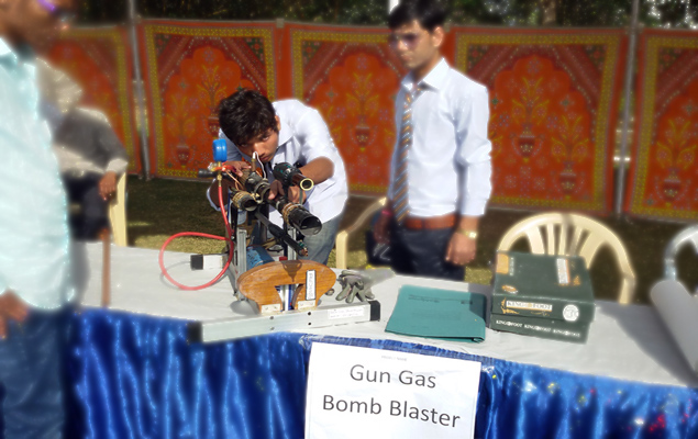GUN GAS BOMB BLASTER, DEVELOPED BY A STUDENT: DEVENDRA
